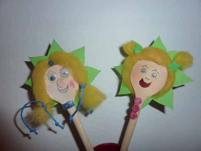 grüne Blumenköpfe